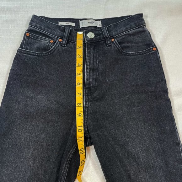 Mango Mom Jeans Dark Denim Sz 1 - Picture 11 of 12